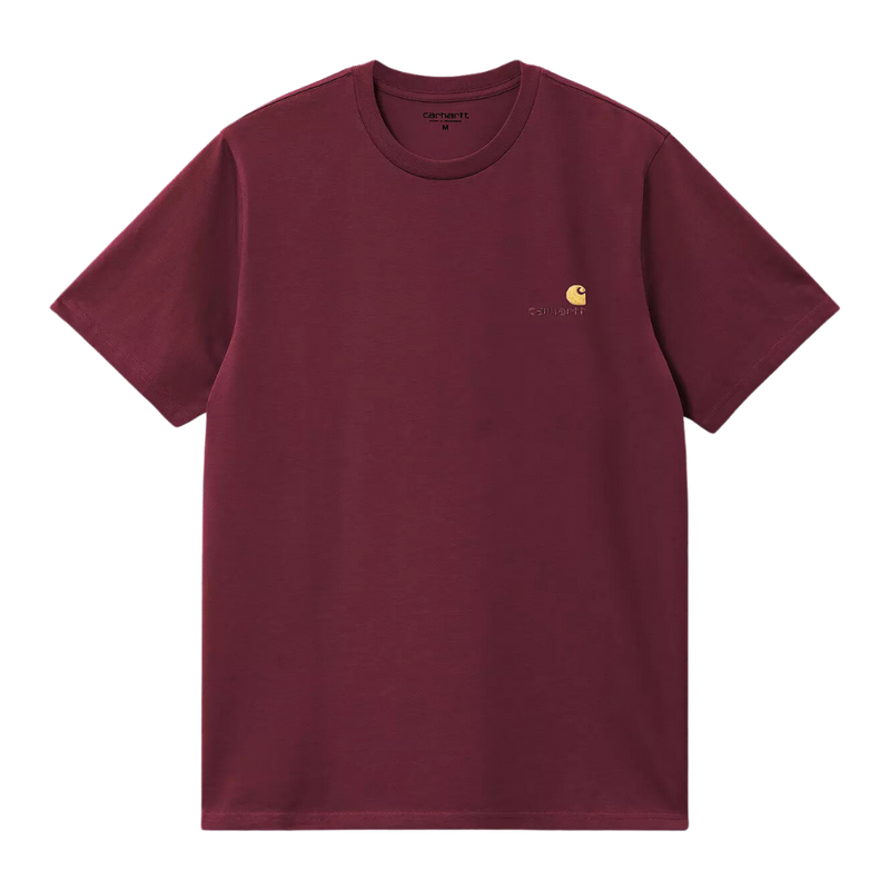 Carhartt - S/S American Script T-Shirt - Malbec - T-Shirt