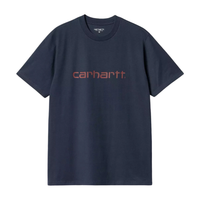 Carhartt - S/S Script T-Shirt - Air Force Blue / Malbec - T-Shirt