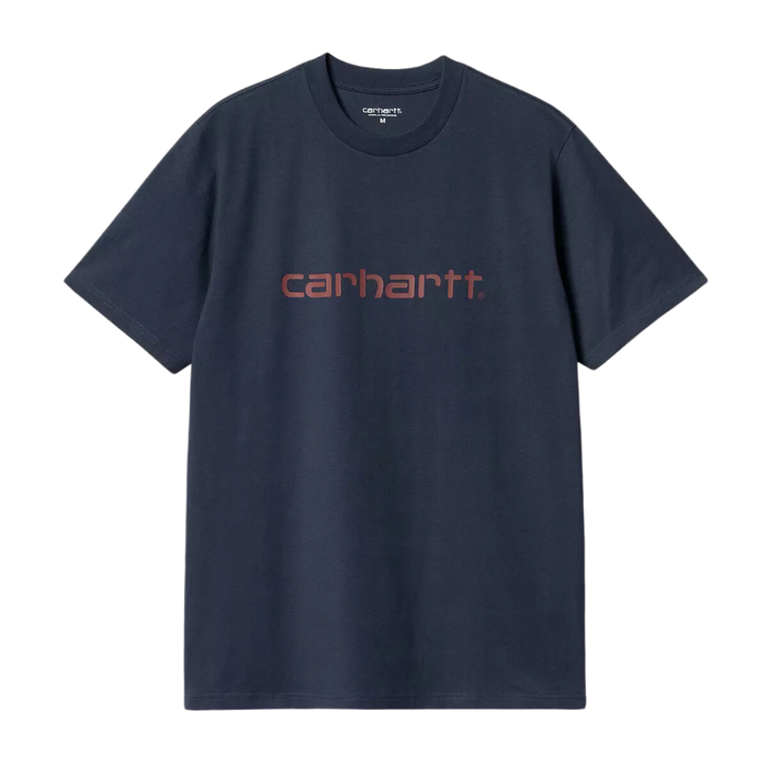 Carhartt - S/S Script T-Shirt - Air Force Blue / Malbec - T-Shirt