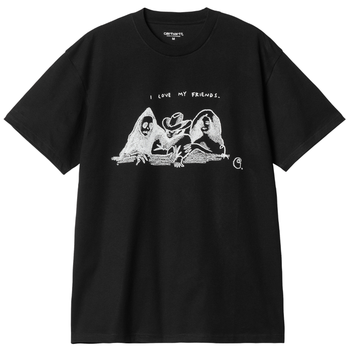 Carhartt - S/S Pepe Friends T-Shirt - Black / White - T-Shirt