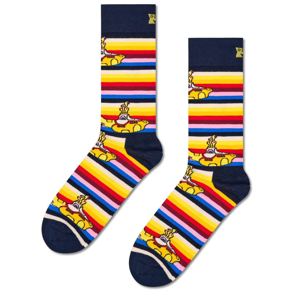 HappySocks - Beatles All On Board Sock - Navy - Socken