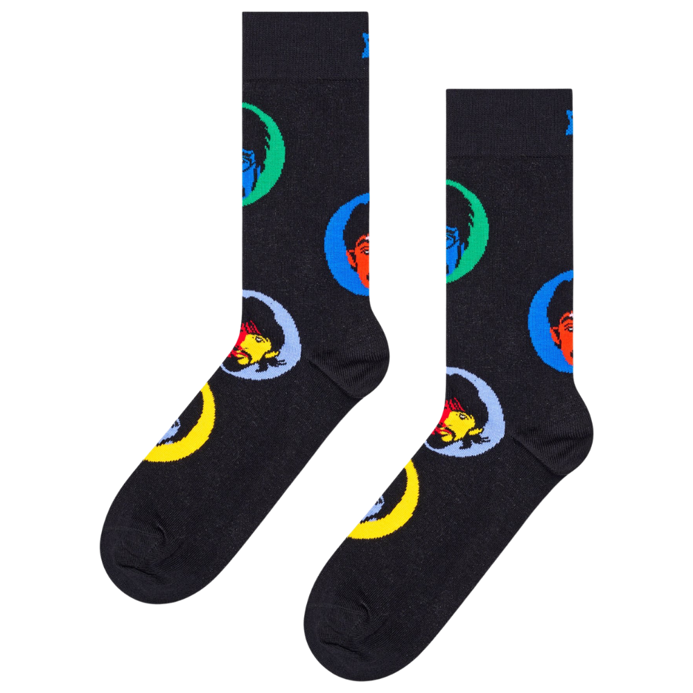 HappySocks - Beatles Bright Spot Sock - Black - Socken