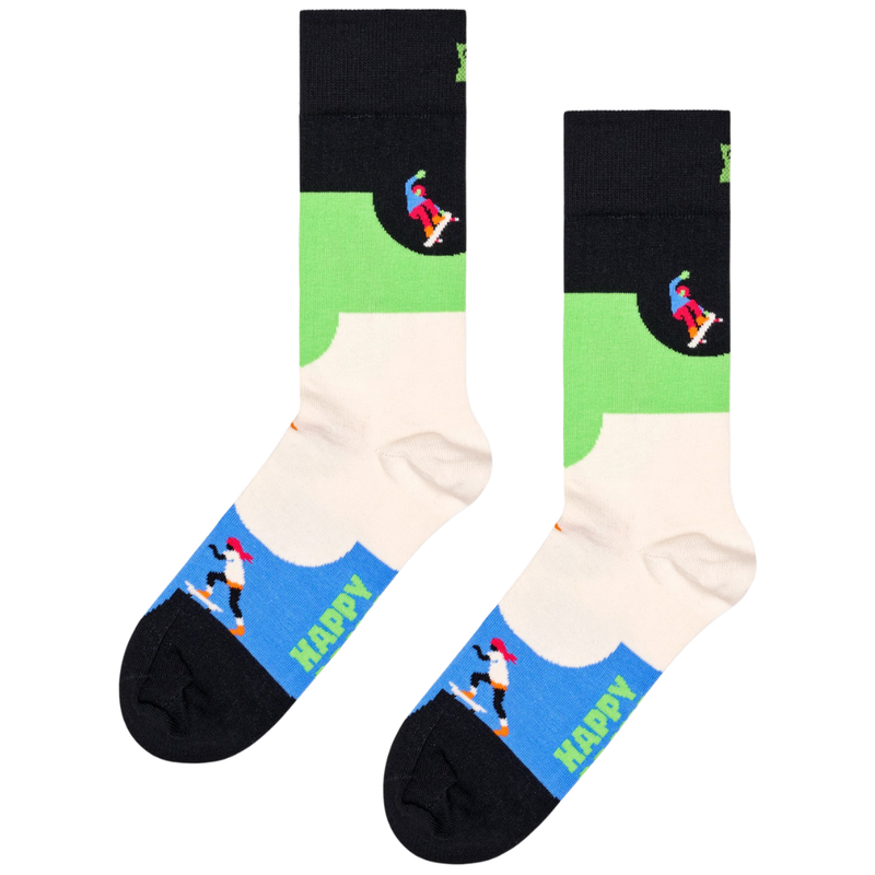 HappySocks - Skateboard Sock - Black - Socken