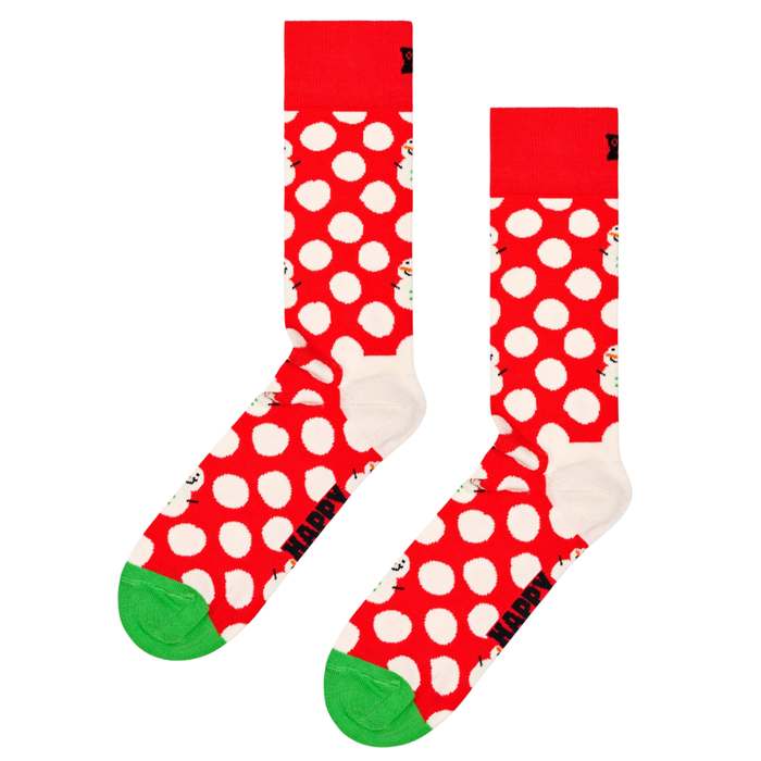 HappySocks - Big Dot Snowman Sock - Red - Socken