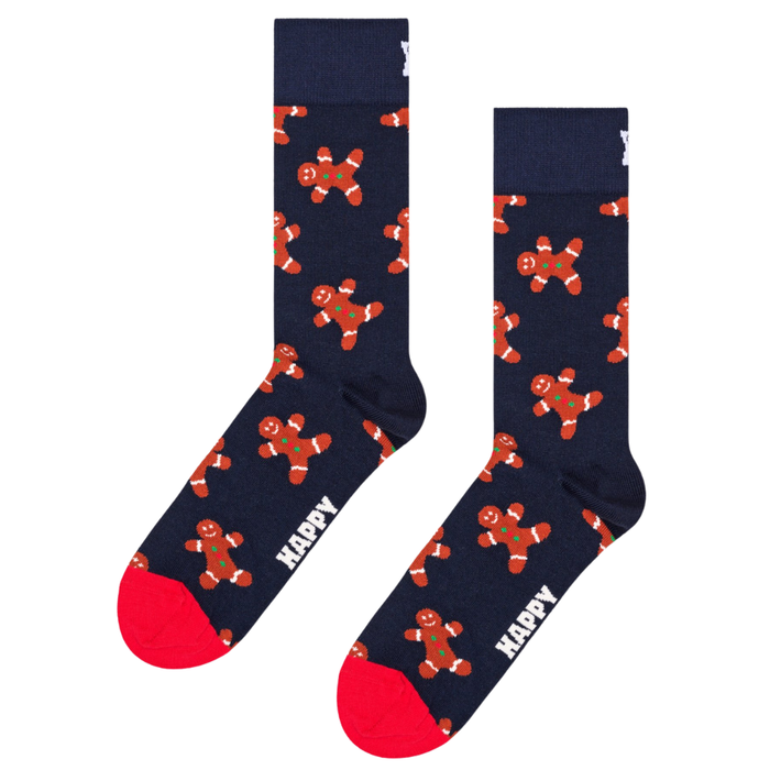 HappySocks - Gingerbread Man Sock - Navy - Socken