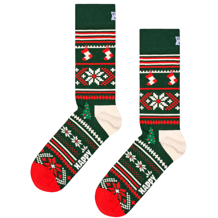 HappySocks - 1-Pack Snowflake Gift Set - Dark Green - Socken