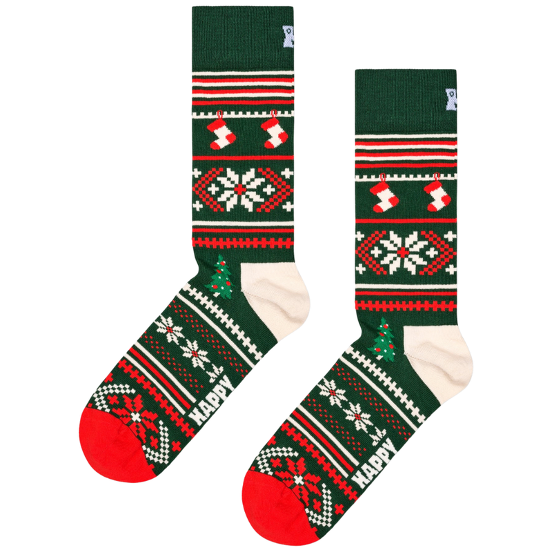 HappySocks - 1-Pack Snowflake Gift Set - Dark Green - Socken