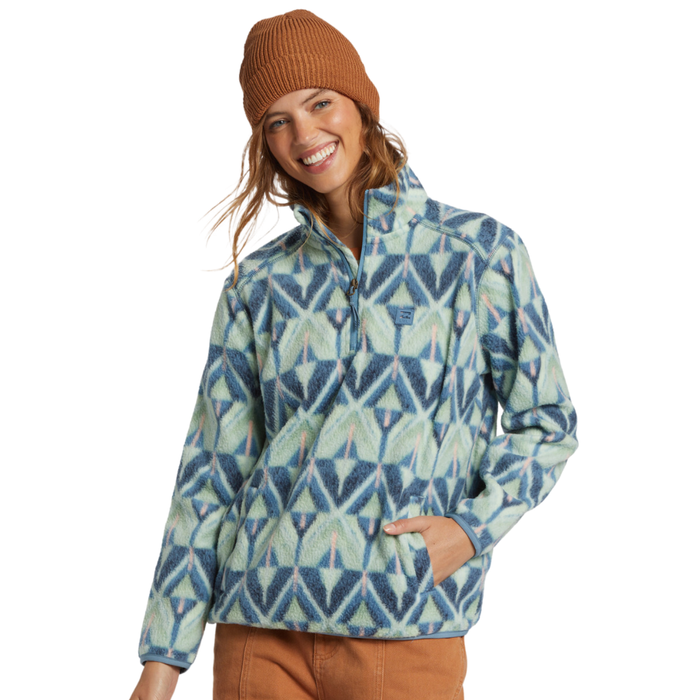 Billabong - Boundary Mock 3 - Blue Shadow - Fleece Sweater