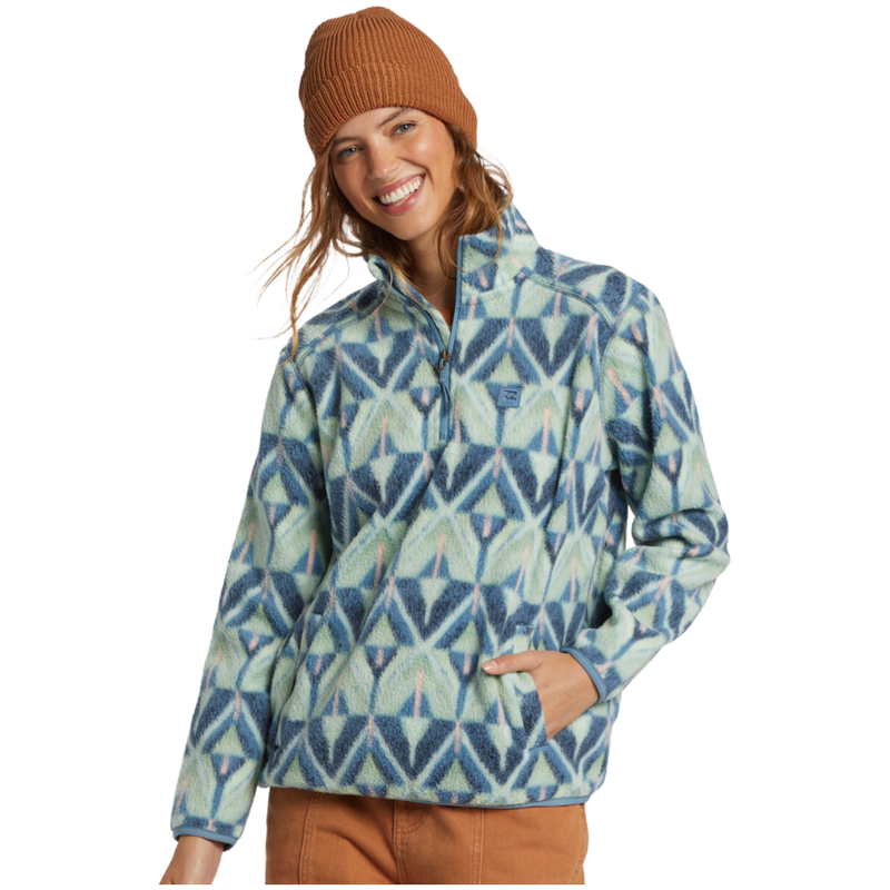 Billabong - Boundary Mock 3 - Blue Shadow - Fleece Sweater