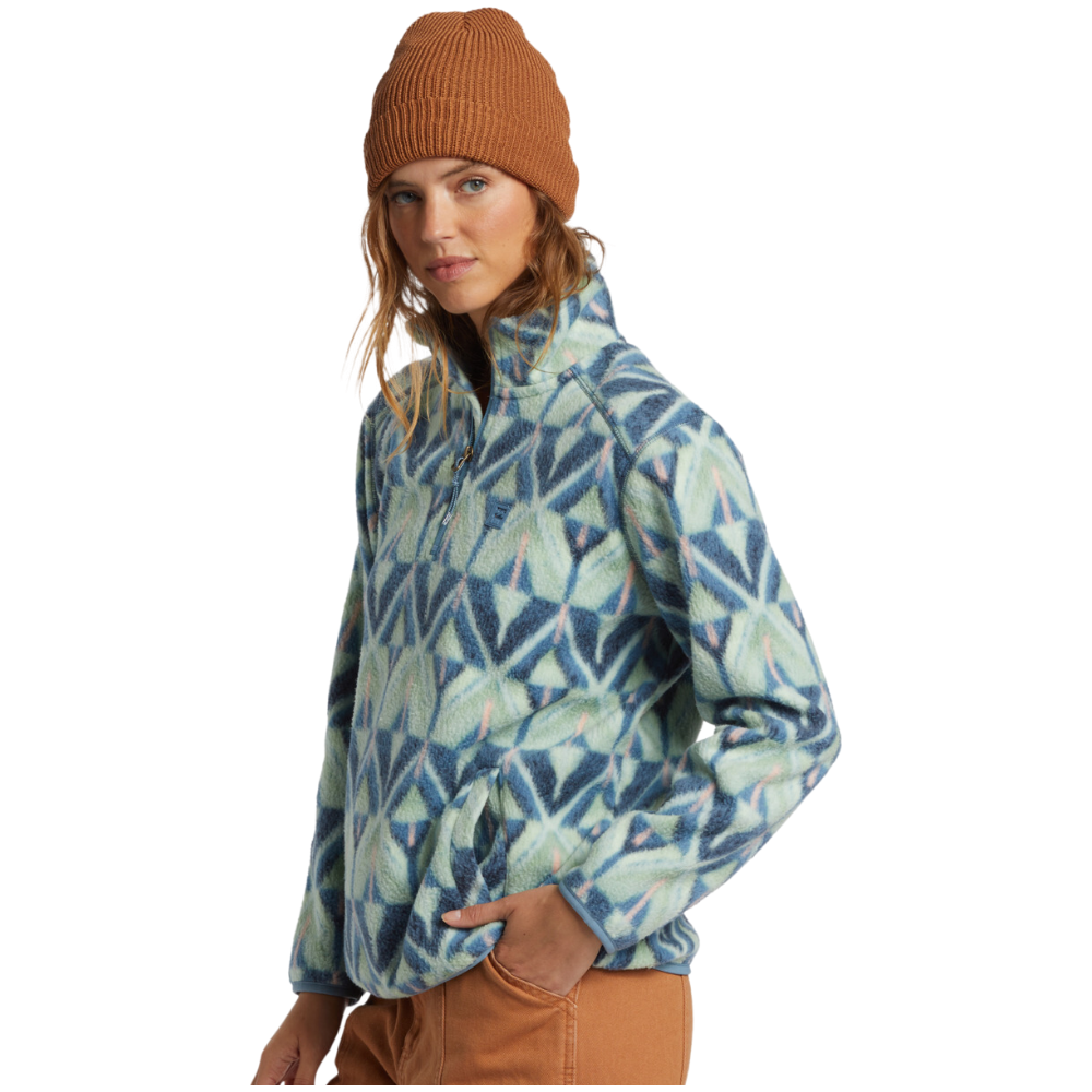 Billabong - Boundary Mock 3 - Blue Shadow - Fleece Sweater