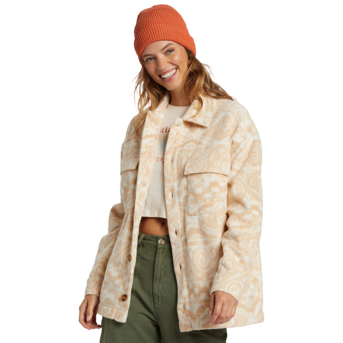 Billabong - Happy Camper Shacket - Wet Sand - Fleece Hemd