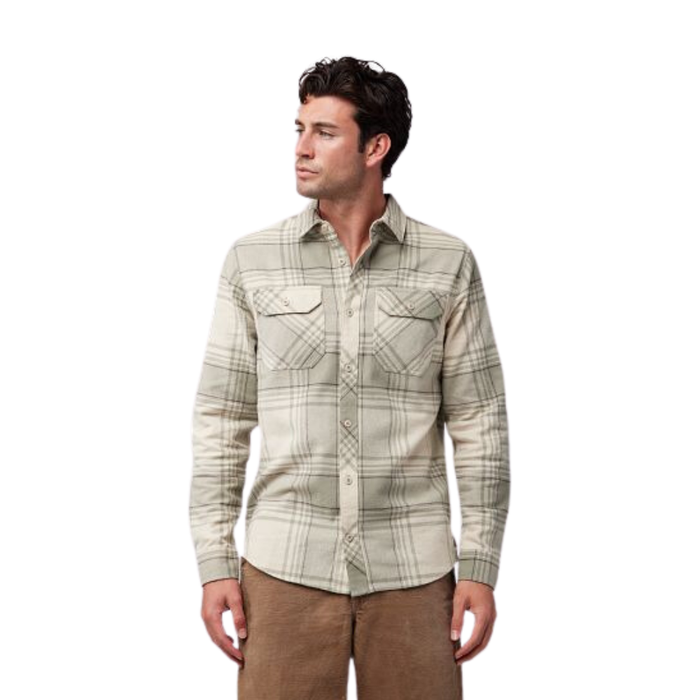 Fox - Traildust Flannel - Cream - Langarmhemd