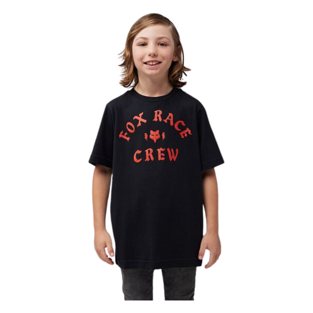 Fox - Yth Race Crew SS Tee - Black - T-Shirt