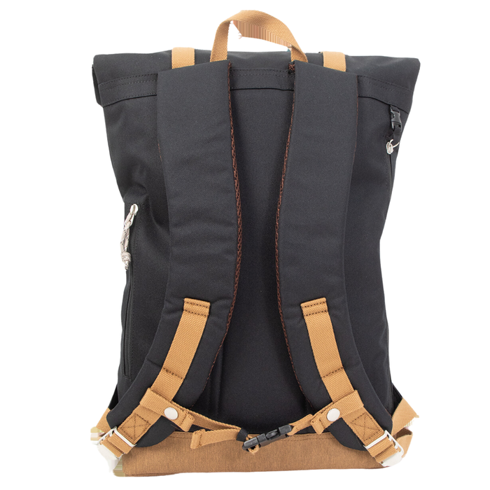 Doughnut - Christopher Euro Backpack Rolltop Backpack  - black x khaki - Rucksack