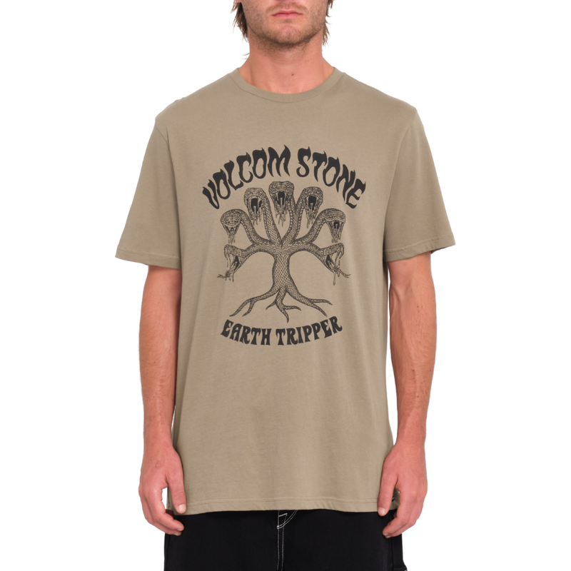 Volcom - Feeding Tree Sst - Teak - T-Shirt