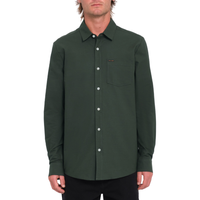 Volcom - Veeco Oxford Ls - Dark Forest - Langarmhemd