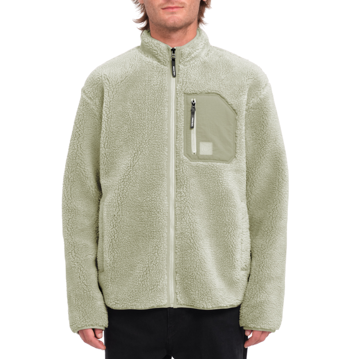 Volcom - Muzzer Fuzzar Zip - Green Tea - Fleece Jacke