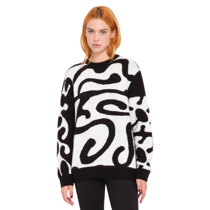 Volcom - Fa Zephyr Sweater - Black White - Pullover