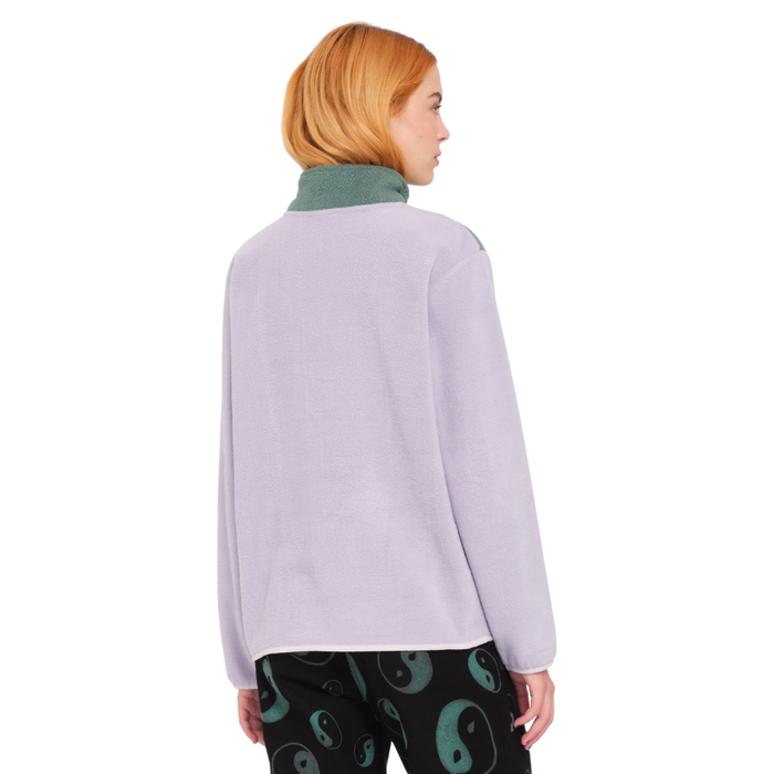 Volcom - Pheelin It Mock Neck - Lavender - Fleece Sweater