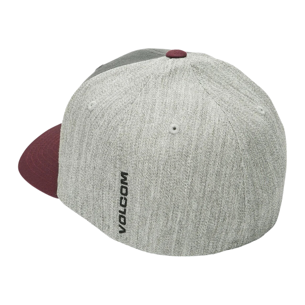 Volcom - Full Stone Hthr Flexfit Hat - Merlot - Flexfit Cap