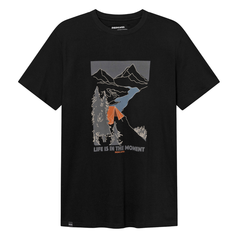 Dedicated - Stockholm Camping Moments  - Black - T-Shirt