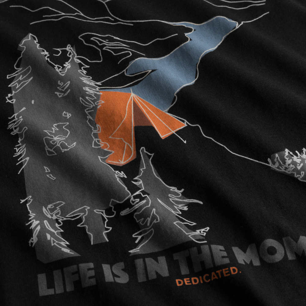 Dedicated - Stockholm Camping Moments  - Black - T-Shirt