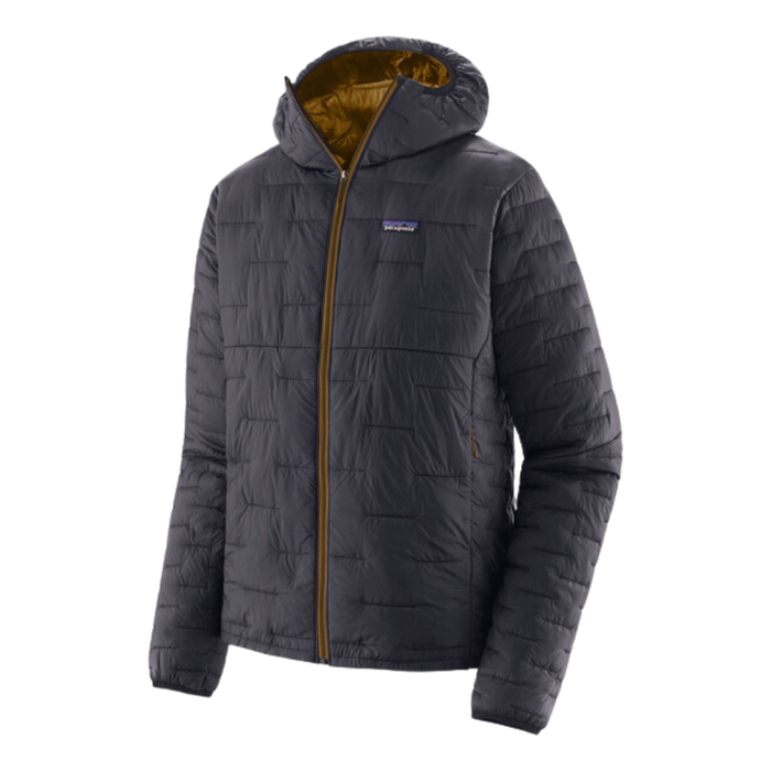 Patagonia - Ms Micro Puff Hoody - Smolder Blue w/Raptor Brown - Winterjacke