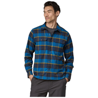 Patagonia - Ms Canyonite Flannel Shirt - Cliffs Edge: Endless Blue - Langarmhemd