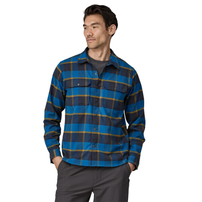 Patagonia - Ms Canyonite Flannel Shirt - Cliffs Edge: Endless Blue - Langarmhemd