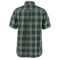 FjällRäven - Övik Travel Shirt SS M - Dark Navy-Patina Green - Kurzarmhemd