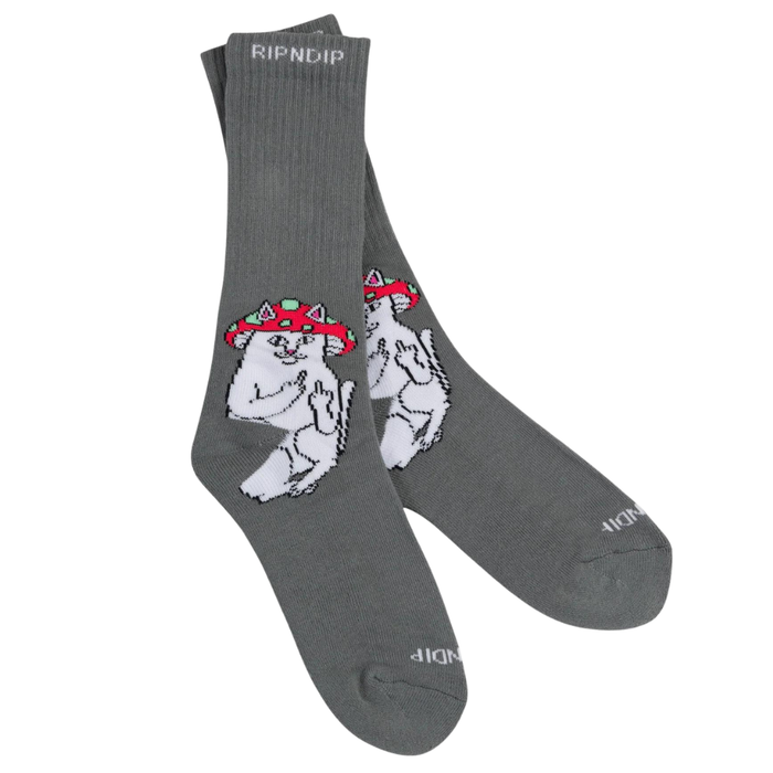 Rip N Dip - Lord Shroomy Socks - Charcoal - Socken