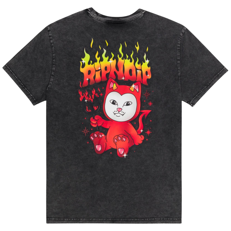 Rip N Dip - Scary Cute  - Black Wash - T-Shirt