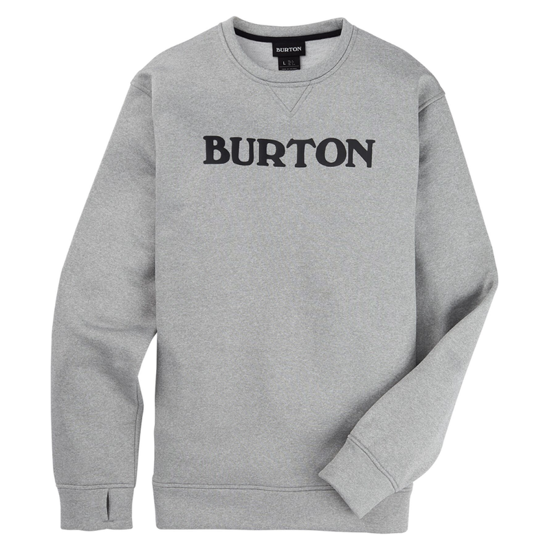 Burton - Mens Oak Crew - Gray Heather - Crew Sweater