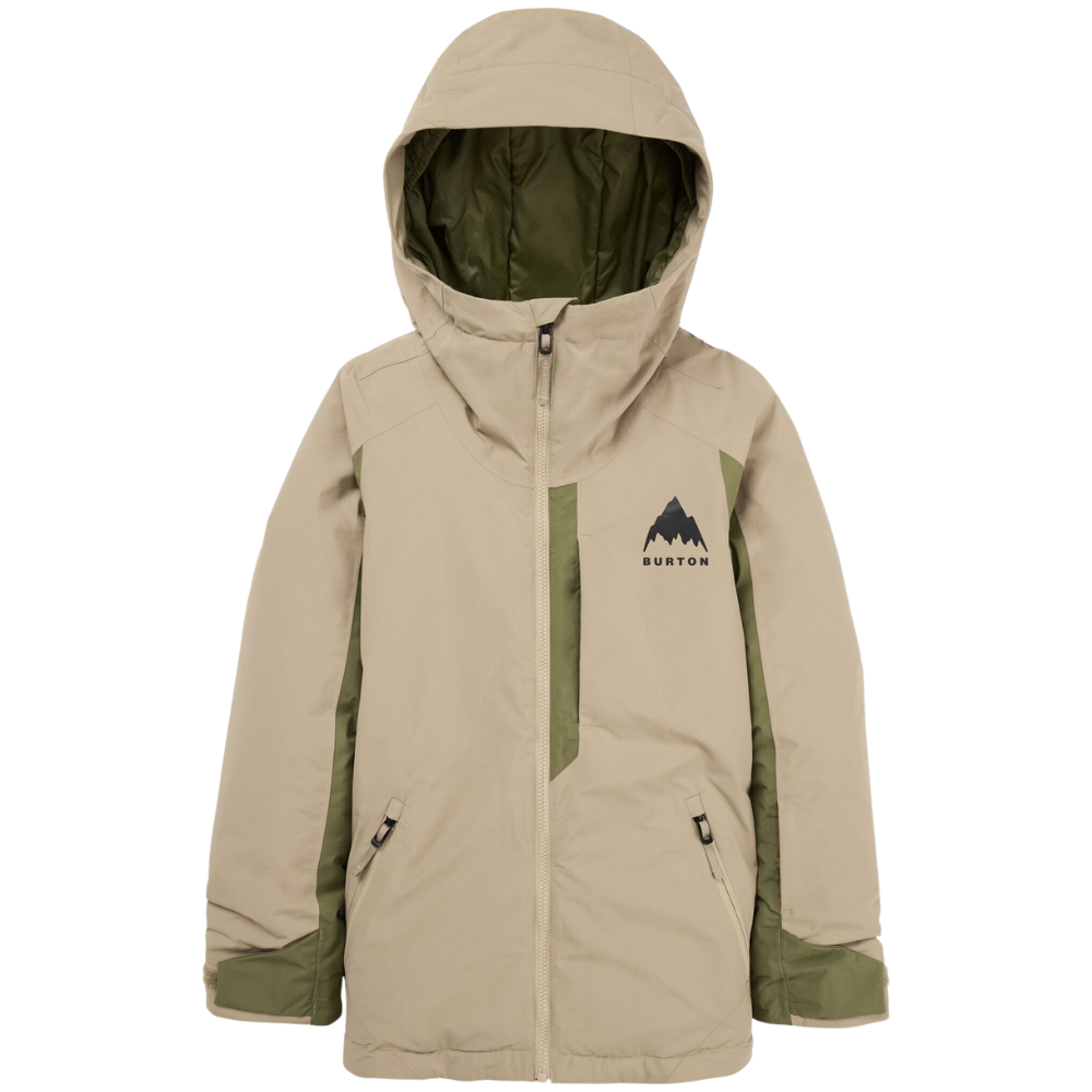 Burton - Kids Hillslope 2L Jacket - Summit Taupe/Forest Moss - Snowboard-Jacke