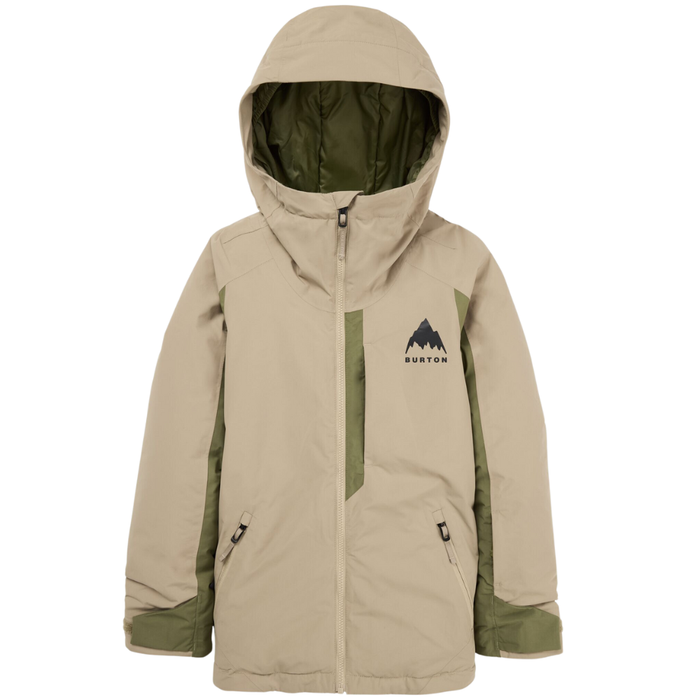 Burton - Kids Hillslope 2L Jacket - Summit Taupe/Forest Moss - Snowboard-Jacke