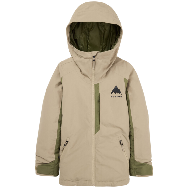 Burton - Kids Hillslope 2L Jacket - Summit Taupe/Forest Moss - Snowboard-Jacke