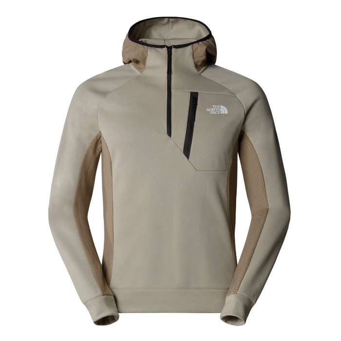 The North Face - M Ma Fleece Hd 1/4 Zip - Clay Grey/Cavern Grey - Fleece Sweater