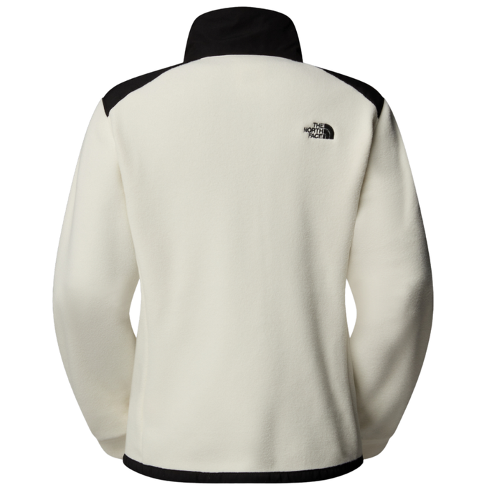 The North Face - W Alpine Polartec 200 Fz Jacket - White Dune/TNF Black - Fleece Jacke