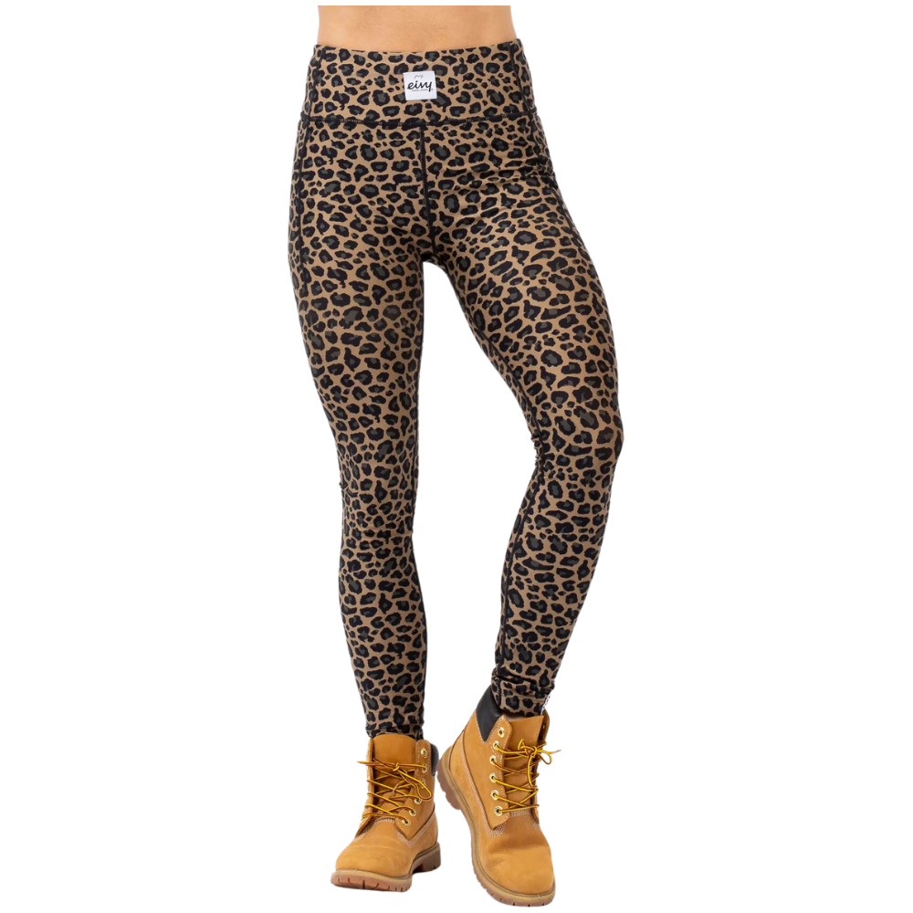 Eivy - Pocket Tights - Leopard - Funktions-Unterhose Lang