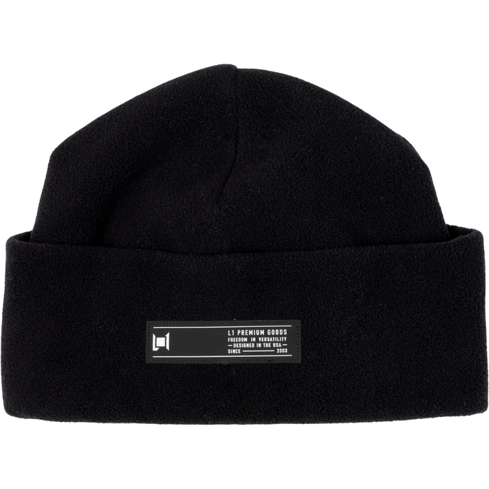 L1 - Pitted Beanie - Black - Beanie