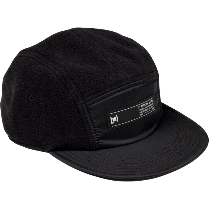 L1 - Pitted Hat - Black - 5-Panel Cap