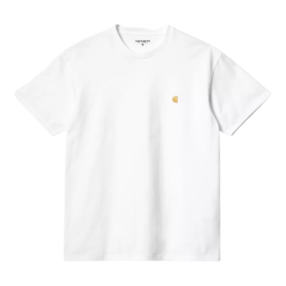 Carhartt WIP - S/S Chase T-Shirt - White / Gold - T-Shirt