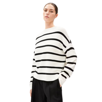 Armed Angels - Merinaa Stripes - Light Oatmilk-Black - Pullover