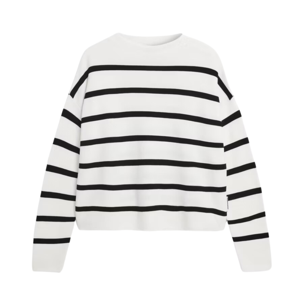 Armed Angels - Merinaa Stripes - Light Oatmilk-Black - Pullover