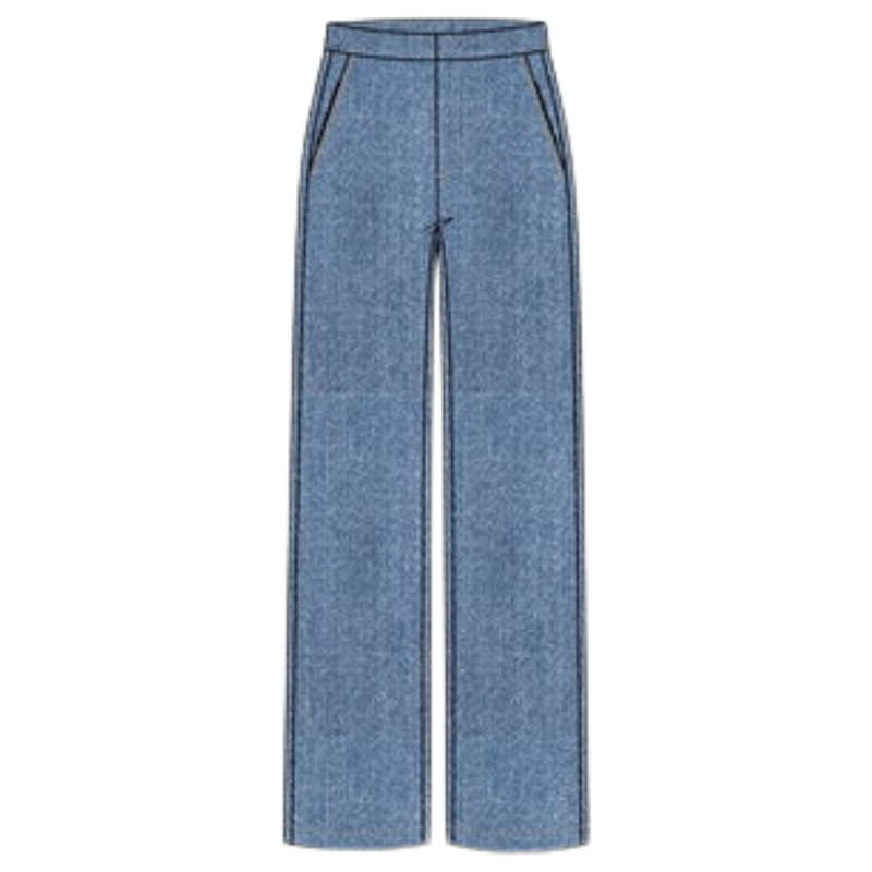 Nümph - Nuamber Pants Long - Light Denim Blue 1 - Baggy Fit Jeans