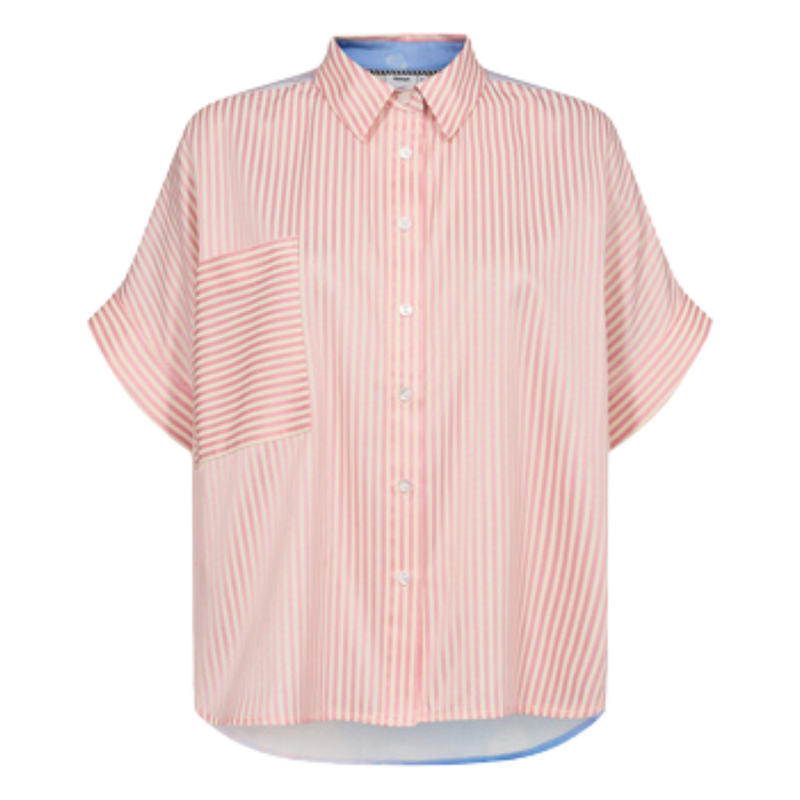 Nümph - Nudiamond Shirt - Pink Carnation - Kurzarmhemd