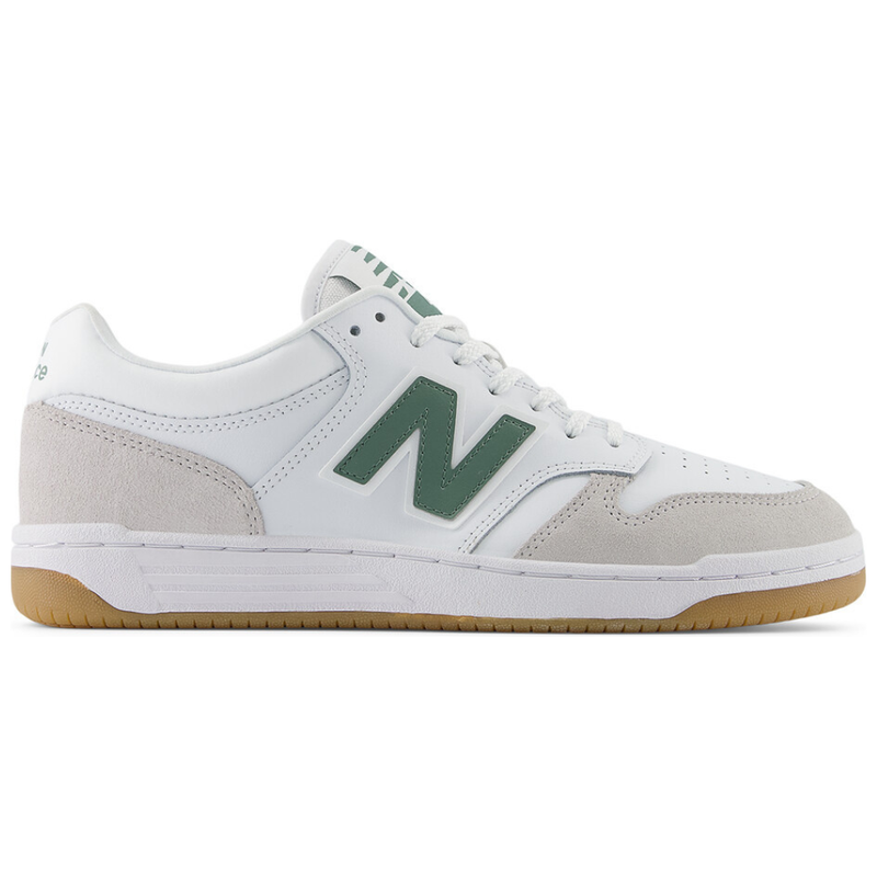 New Balance - BB480LYG  - Oyster White/Green - Sneaker