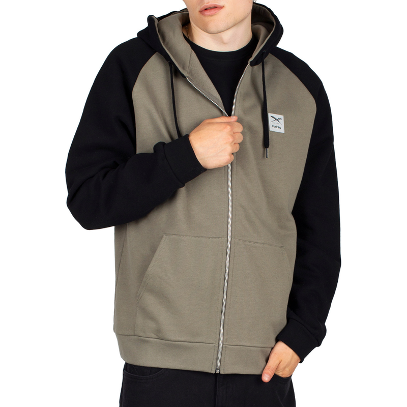 Iriedaily - De College 2 Zip Hood - Smokey Olive - Zip Hoodie