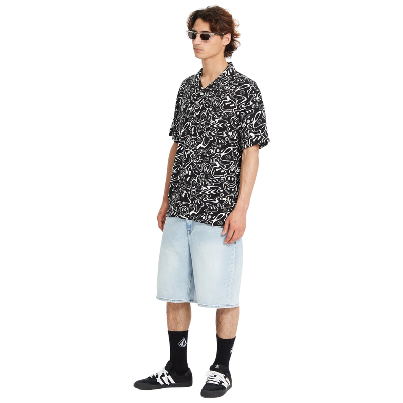 Volcom - FA F Rygalski SS - Black - Kurzarmhemd