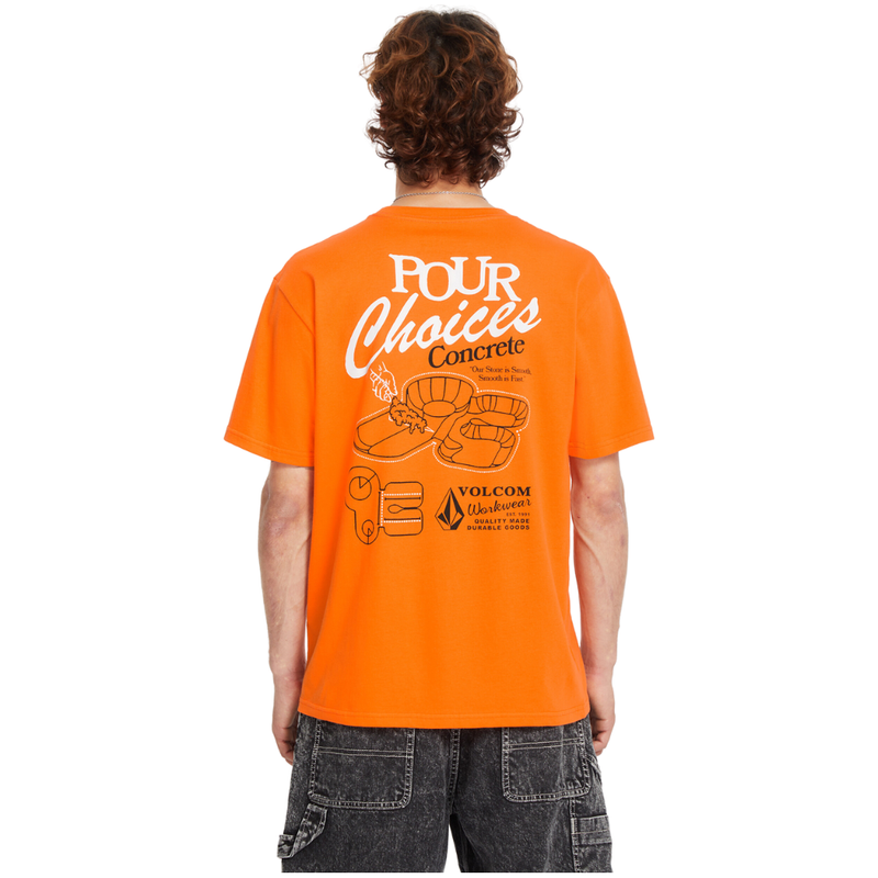 Volcom - Pour Choices BSC SST - Neon Orange - T-Shirt